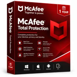 McAfee Total Protection — Unlimited Devices / 1 Year | Global