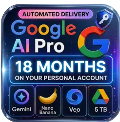 Gemini Pro account for 18 months, activated directly on your personal account.
