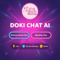 Doki Chat AI Memory Boost Pass/Monthly Pass 1M | Upgrade/Renewal | Warranty