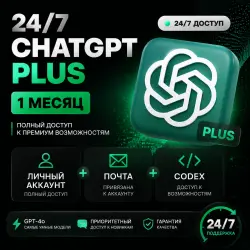 24/7 ChatGPT Plus 1 month | Personal account + Email + Code