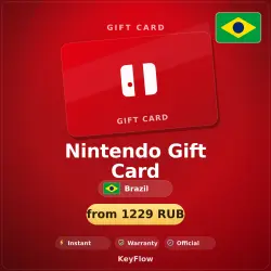 Nintendo Gift Card (BR, BRL) · 50–500