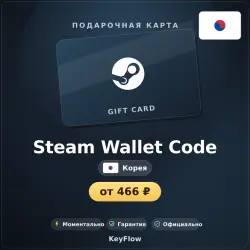 Steam Wallet Code (KR, KRW) · 5000–100000