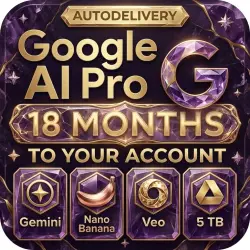 Google AI PRO 18 Months | Your Account | Autodelivery 24/7 (Gemini + Veo + 5 TB)