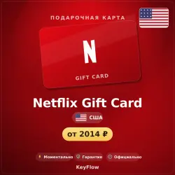 Netflix Gift Card (US, USD) · 15–100
