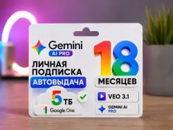 Google Gemini AI Pro + 5 TB Duration: 18 Months