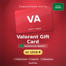 Valorant Gift Card (Саудовская Аравия, SAR) · 45–205, лот №253961