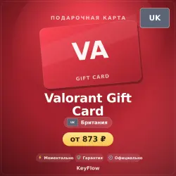 Valorant Gift Card (Британия, GBP) · 5–100, лот №253962