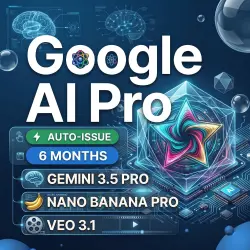 GOOGLE AI PRO 6 MONTHS | Gemini 3.1 Pro | Nano Banana Pro | Veo | 2TB cloud Storage