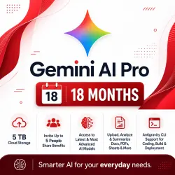 Google Gemini AI Pro 18 month on Your Mail | 24/7| Instant | Gemini 3.1 Pro ,5TB, AntiGravity 2.0,
