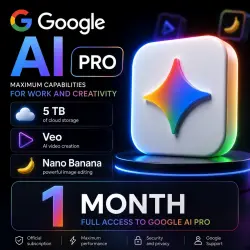 Google AI Pro - 1 MONTH (5 TB, Veo, Nano Banana) TO YOUR ACCOUNT