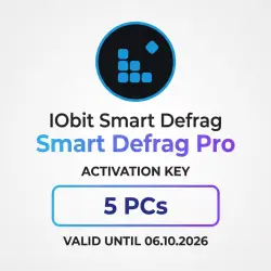 IObit Smart Defrag PRO 15.6 PRO – Activation [KEY] | 5 PCs (Valid Until 06/10/2026)