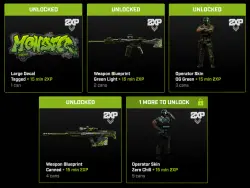 Call of Duty: Modern Warfare 4 × Monster Energy Bundle | 5 Codes 2 Operator Skins + 2 Weapon Blue