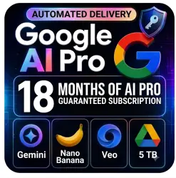 Google AI Pro Account | 18 Months Subscription | Full Access