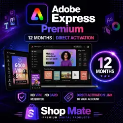 Adobe Express Premium (12 Months) | Direct Activation Link to YOUR Account (No spec.Software / No Card)