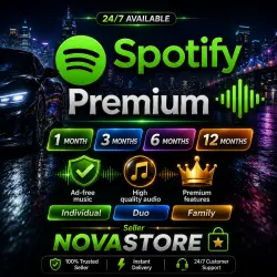 24/7 Online | 1/3/6/12 MONTH SPOTIFY PREMIUM INDIVIDUAL/DUO/FAMILY