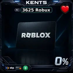 Roblox: 3625 Robux | 38.80$ Balance — Россия (RU) [Цифровой…, лот №207444