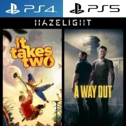 A Way Out + It Takes Two PS4|PS5 P2 Rent from 7 days