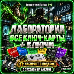 [PVE] All LABS Keycards & Keys + Labyrinth FREE