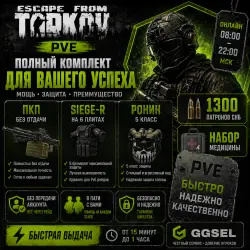 scape from Tarkov PvE — Recoil-Free PKP + Siege-R 6 Plates + Class 5 Ronin