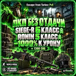scape from Tarkov PvE — Recoil-Free PKP + Siege-R 6 Plates + Class 5 Ronin