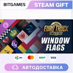 Euro Truck Simulator 2 Window Flags | DLC | РФ + МИР | АВТО