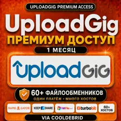 UploadGig Premium Аккаунт – 1 месяц | 60+ файлообменников
