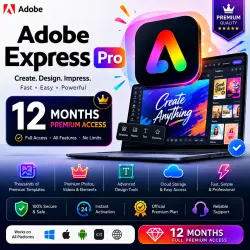 Adobe Express Pro - 12 Months Premium Access - Global