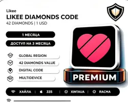 Likee 42 Diamond Top-up Code – $1 | Global Validity | Gift Card