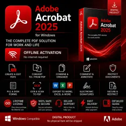 Adobe Acrobat Pro 2025 Key - Permanent Activation - Windows Global