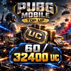 Available 24/7 - PUBG MOBILE | UC 60 - 32,400 | Top-up via ID
