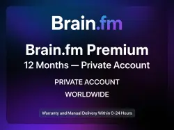 Brain.fm Premium 12 Months | PRIVATE ACCOUNT | WORLDWIDE