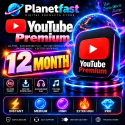 YouTube Premium 12 Months | Premium Plan | 365 Days