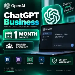 ChatGPT Business 1 Month | Shared Account | Access to AI Features | 30-Day Warranty