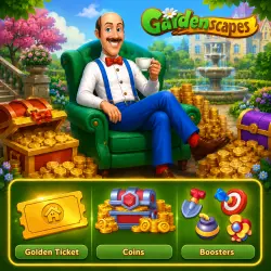 GARDENSCAPES | COINS | BOOSTERS | GOLDEN TICKET