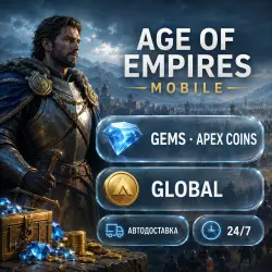 Age of Empires Mobile | Gems & Apex Coins | Global | Auto Delivery