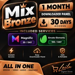 Mix Bronze 1 Month – Envato Elements, Magnific – Downloader Panel