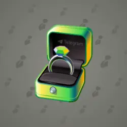 NFT Diamond Ring Acid Green