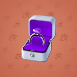 NFT Diamond Ring Amethyst