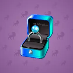 NFT Diamond Ring Blue Pearl
