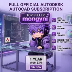 Autodesk AutoCAD (1 Years) Official Subscription Global