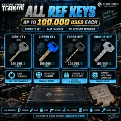 ALL REF KEYS | 100,000 USES | EFT PvE