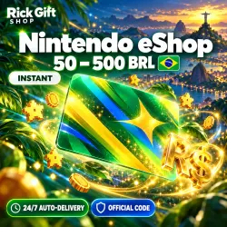 [AUTO 24/7] Nintendo eShop Card 50-500 BRL | Brazil eShop