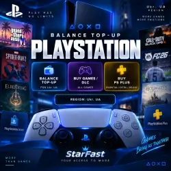 UKRAINE | PSN BALANCE TOP-UPS | GAME PURCHASES | PS PLUS SUBSCRIPTIONS