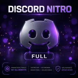Discord Nitro Full for your account | 1 or 3 months + 2 boosts | QR login | No password required