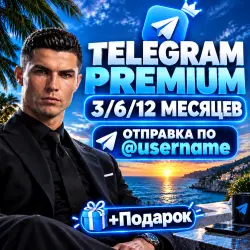 TELEGRAM PREMIUM ПОДАРКОМ 3/6/12 МЕСЯЦЕВ
