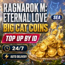 24/7 | RAGNAROK M BIG CAT COINS | SEA | CHARACTER ID | AUTO DELIVERY