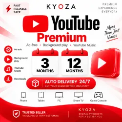 [AUTO 24/7] YouTube Premium 3 / 12 Months | Individual | No Login | No Password | Instant Link