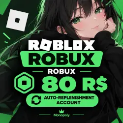 ROBUX | ROBUCKS | ROBLOX 80 R$ AUTO ACCOUNT TOP‑UP (DESCRIPTION)