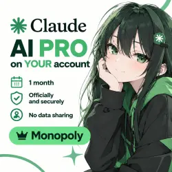 [ AUTO-24\7 ] Claude AI PRO for YOUR account | FABLE 5.1 | WITHOUT DATA | 1 month | Official