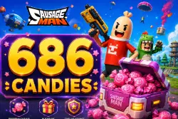 🍬 Sausage Man — 686 Candies 🎁 Пополнение по ID 🎁 ✅Быстрая доставка✅
